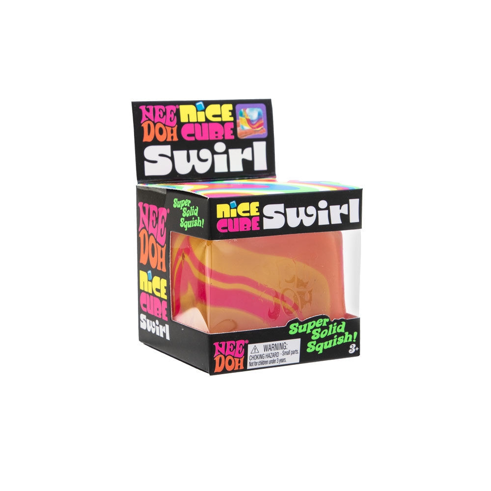 NeeDoh Nice Cube Swirl sensory fidget toy — alternate view