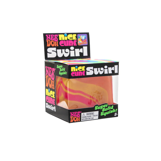 NeeDoh Nice Cube Swirl sensory fidget toy — alternate view